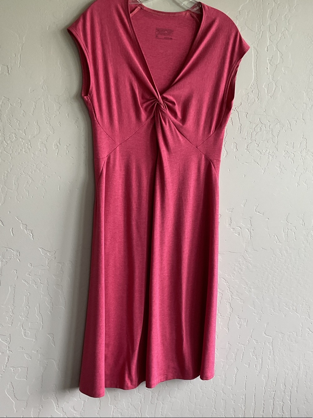 Patagonia Twist-Front Midi Dress in Rose